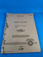 Emergency Mass Feeding Staple Bound Booklet June 1958 US Army picture