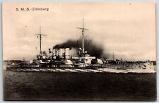 Ak Battle Ship S. M.S. Oldenburg on the Lake picture