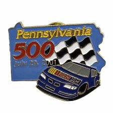 2001 Pennsylvania 500 Pocono Raceway Long Pond NASCAR Race Racing Lapel Hat Pin picture