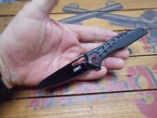 CRKT Thero 6290 Flipper Pocket Knife Liner Lock Plain Edge Blade picture