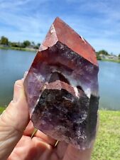 AAA Auralite 23 Crystal Double Red Cap from Canada 287 grams 3.5
