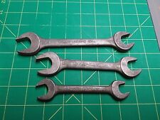 Vintage McKAIG-HATCH Open End Wrench Set - 3pcs - 3/4 5/8, 19/32 11/16, 1/2 9/16 picture