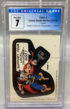 1975 Topps Marvel Super Heroes Stickers - Thor-1 Local Thunder-God ** - CGC 7 picture