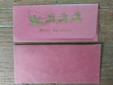 NEW Vintage Merry Christmas Money Holder Card w/Envelope picture