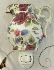 NIGHT LIGHT PLUG IN Rose Pitcher PORCELAIN  A Special Place 2003 Vintage picture