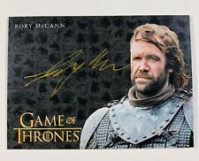 GAME OF THRONES RORY MCCANN AUTO SANDOR CLEGANE HOUND SIGNED AUTOGRAPH CARD 2017 picture