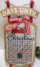 Christmas Countdown Magnet Wall Hanging Little Red Truck Tree picture
