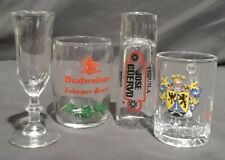 Budweiser Jose Cuervo Shot Glasses Mini Beer Glass Bad Neuenahr  Lot of 4 picture