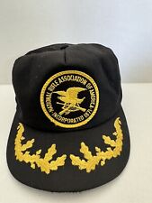 NRA National Rifle Association Vintage Ball Cap Hat with Scrambled Eggs Black picture