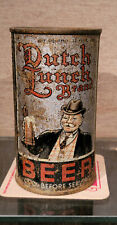 1937 DUTCH LUNCH BRAND IRTP FLAT TOP BEER CAN GRACE SANTA ROSA CALIFORNIA OI picture