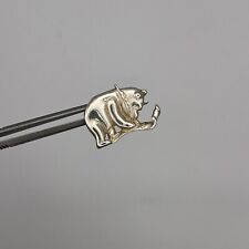 DISNEY WINNIE THE POOH BEAR LOVE YOU PIN BROOCH AUTHENTIC STERLING SILVER 3.4g picture