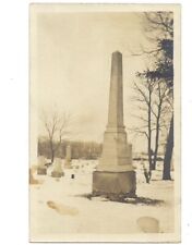 c1910 Obelisk Grave Headstone “WADE” Benjamin? RPPC Real Photo Postcard picture