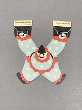 Vintage COCA COLA Paper Circus Clown Penny Balancing Advertisement Card picture