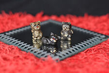 3 Miniature Vintage BOFROST? Collectable Cats - 2.5cm Tall picture