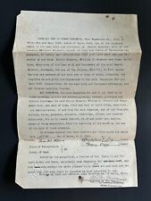 Last Will and Testament From York, Pennsylvania: March 20th, 1912 picture