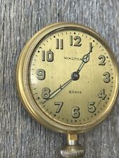 Antique Vintage Waltham Watch Co 8 days car clock watch Runs *READ* Lot #2 picture
