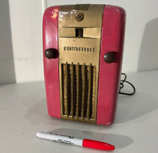 VINTAGE RADIO-1947 WESTINGHOUSE REFRIGERADOR MID CENTURY FUCSIA-MODEL H-126  picture