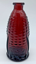 Vintage Wheaton Ruby Red Glass Old Doc's Cure Bottle 3
