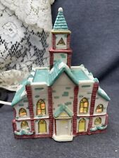 Vintage Memories Collection Illuminated Porcelain Church - In Original Box picture