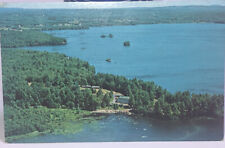 Postcard Jefferson  ME Maine DAMARISCOTTA LAKE FARM Lodge Cabins Hunting Posted picture
