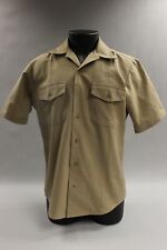 US Military Men's Tan Short Sleeve Shirt - Size: XLarge Classic - Khaki - Used picture