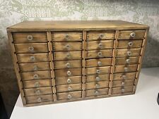 Vintage 32 Drawers Draws Cabinet Toolmaker watchmaker jeweler Engineers Storage picture