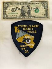 Athens Clark County Georgia Police Patch Un-sewn great condition picture