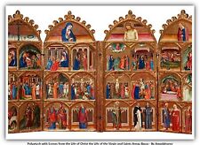 Polyptych with Scenes from the Life of Christ the Life of the Virgin and Saints picture
