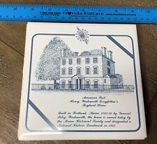 Daughters of American Revolution Ceramic Trivet, Henry Wadsworth Longfellow picture