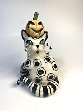 RARE Amy Lacombe Halloween Cat with Jack-O-Latern Estate Custom picture