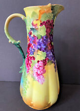 Vintage GDA France Limoges Hand Painted pitcher 10” Repaired picture