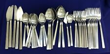 Germany CUS Mid-Century Modern 18/8 Satin Stainless Flatware 44 Pieces picture