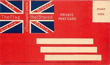 c1898 Postcard; Canada Patriotic Union Jack, The Flag that Braved, Unposted picture