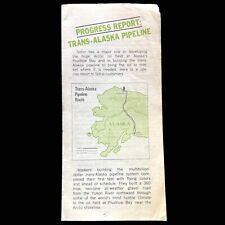 1970s Trans Alaska Pipeline Sohio Oil and Gas Progress Report Pamphlet 3x7 in picture