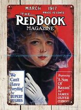 sun wall art March 1917 issue of The Redbook Magazine Cover metal tin sign picture