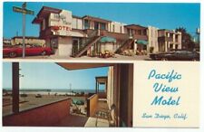 San Diego CA Pacific View Motel Postcard California picture
