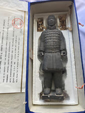 Vintage Statue Chinese Soldier Handmade In Xian China 15”H In Box 1982 NOS picture