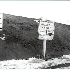 c1950s Colorado US 6 RPPC Loveland Pass Real Photo Clear Creek Postcard A93 picture