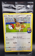 Eevee On The Ball SEALED 002/005 Fustal Pokemon Promo Football Trading Card picture