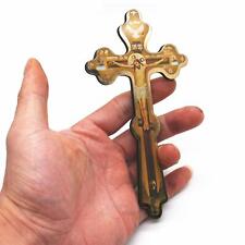 Orthodox Wooden Hand Cross Church Blessing Crucifix Christian Catholic Prayer picture