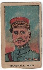 Mayfair Novelty War Leaders WW 1 Trading Card W545  # 26 MARSHALL FOCH 1920 picture