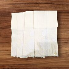 vtg Linen hand towels cream set of 4 kitchen bath tea towels cottage Farmhouse picture