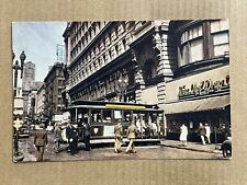 Postcard San Francisco CA Cable Car Turntable Drug Store Vintage California picture