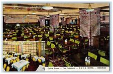 1942 YMCA Hotel Oriole Room Cafeteria Dining Room Chicago Illinois IL Postcard picture