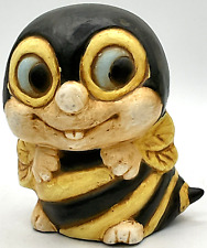 Vintage Kitsch Anthropomorphic Bumble Bee Coin Bank 1960s or 1970s  picture