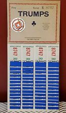 Vintage TRUMPS Pull Tab Gambling Bar Game 1950s 8747 RARE Game Of Chance picture