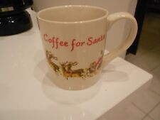 coffee for santa mug by kringles kitchen vg+ condition 3 3/4