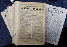 (42) Southern California Masonic Journal 1949-1954 Volume 1 thru Volume 6 picture