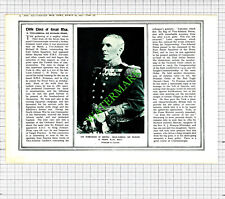 Vice Admiral Sir Richard Peirse  WW1  Great War Smyrna - 1915 Cutting / Print picture