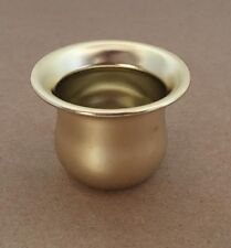 BRASS PLATED STEEL CANDLE CUPS NEW STOCK picture